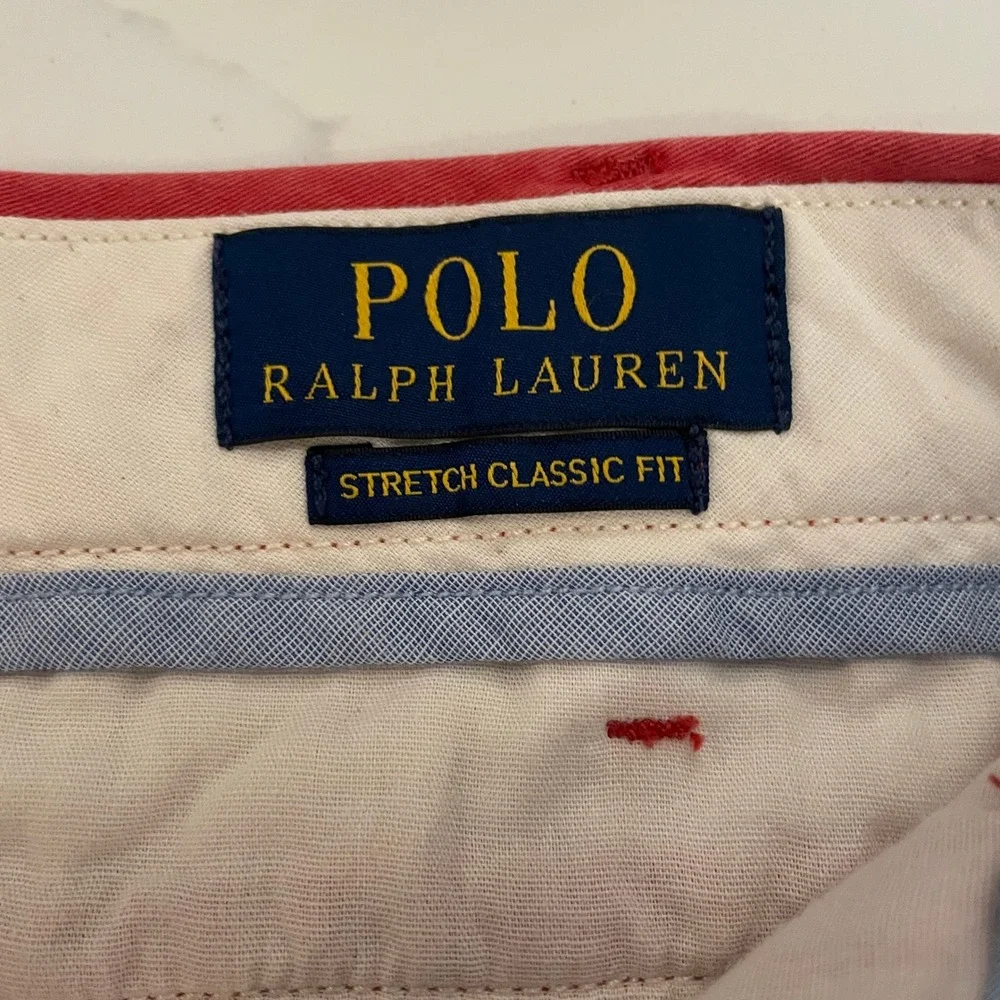 Polo Ralph Lauren Mens Stretch Classic Fit Chino Shorts Red Coral Size 30